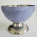 Vintage Oneida Lavender Metal Footed Ice Cream Dessert Cups Bowls Set of 6