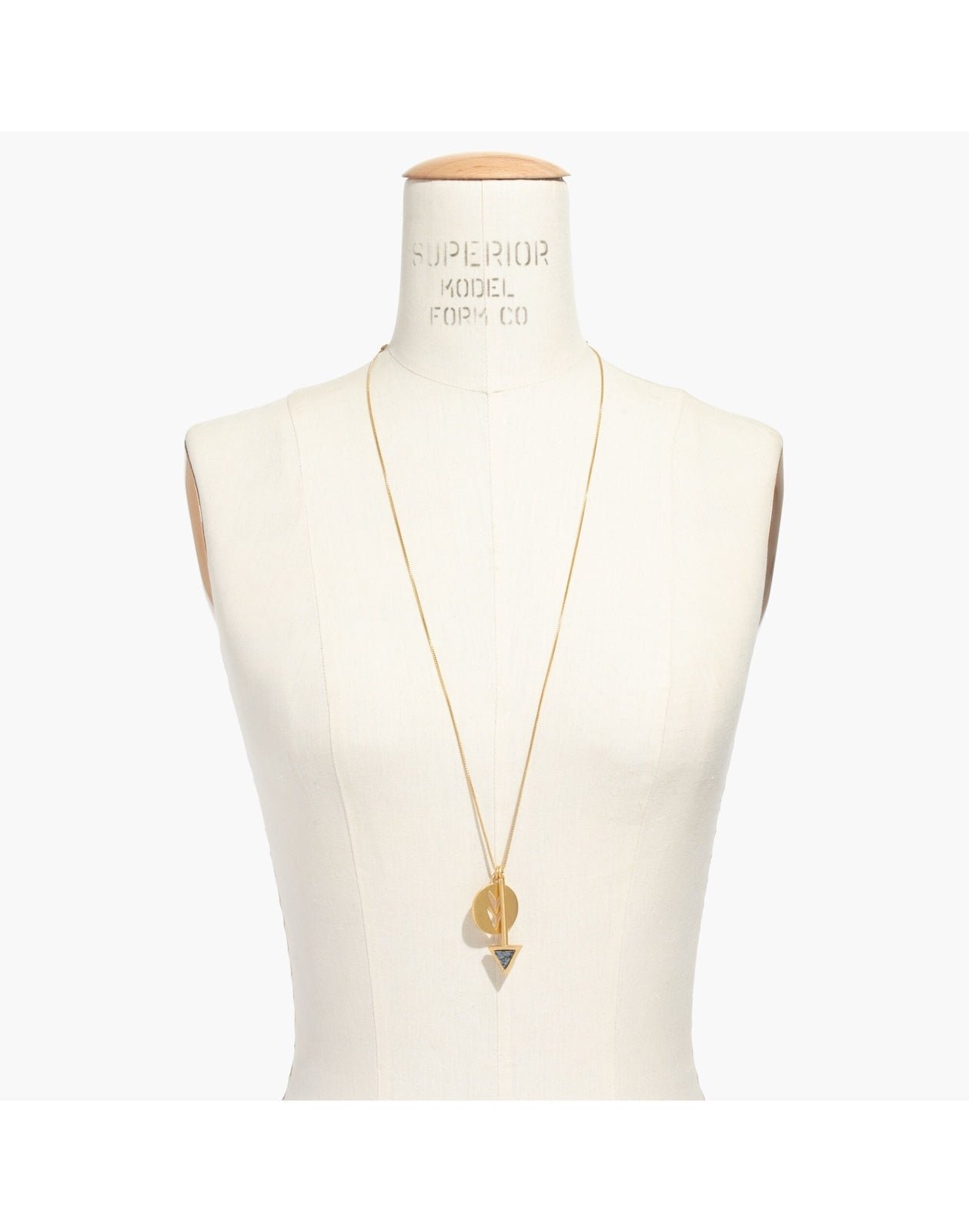Madewell Gold Arrowshift Pendant Necklace