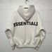 Fear of God Essentials 3M Logo Pullover Hoodie “White” FW19