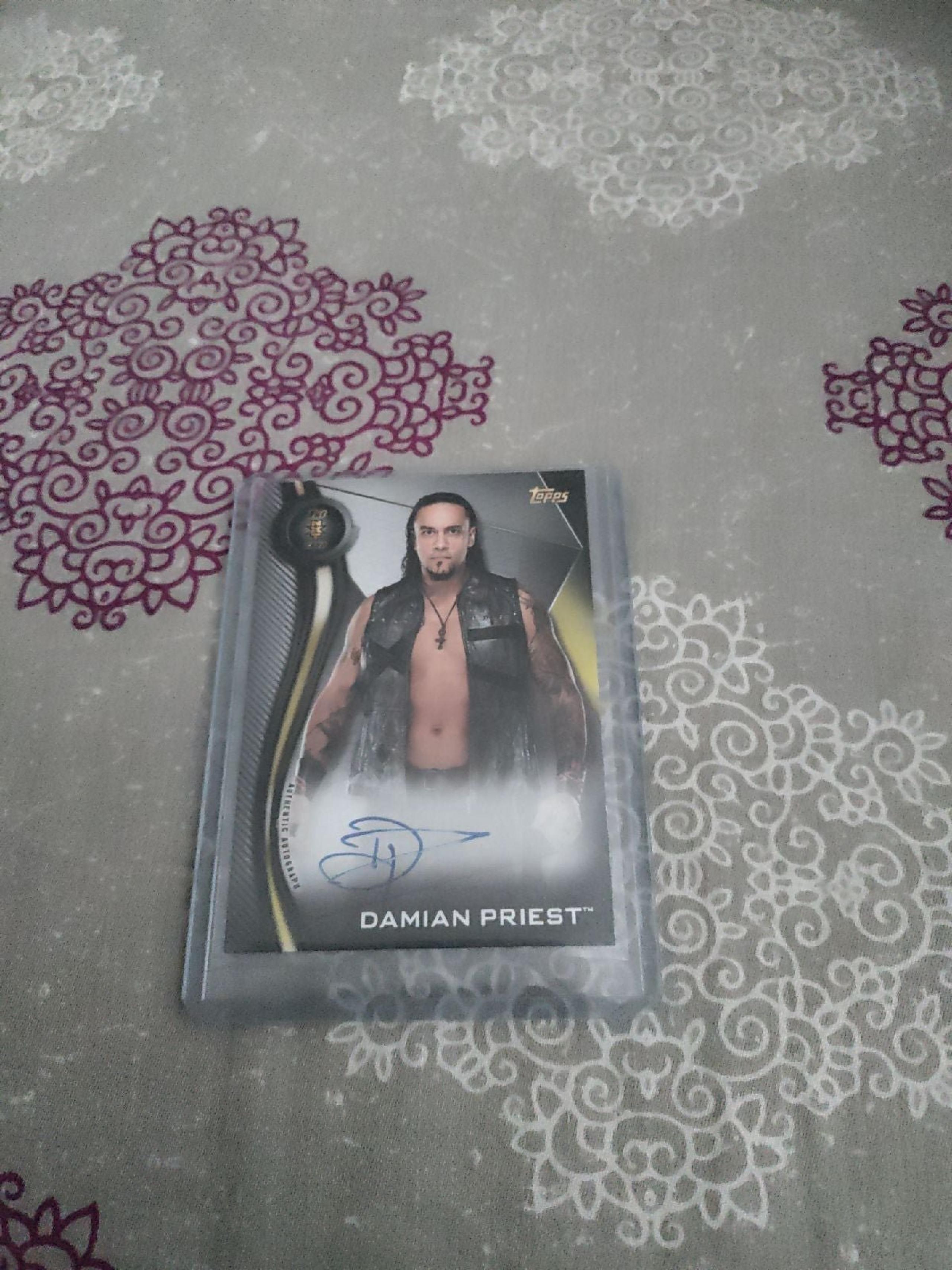 NXT Topps 2019 Damian Priest Card WWE autograph ROH WWF New World Champion