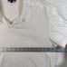 James Perse Women polo white short sleeve collar v-neck 100% cotton sz 2