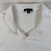 James Perse Women polo white short sleeve collar v-neck 100% cotton sz 2