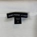 James Perse Women polo white short sleeve collar v-neck 100% cotton sz 2