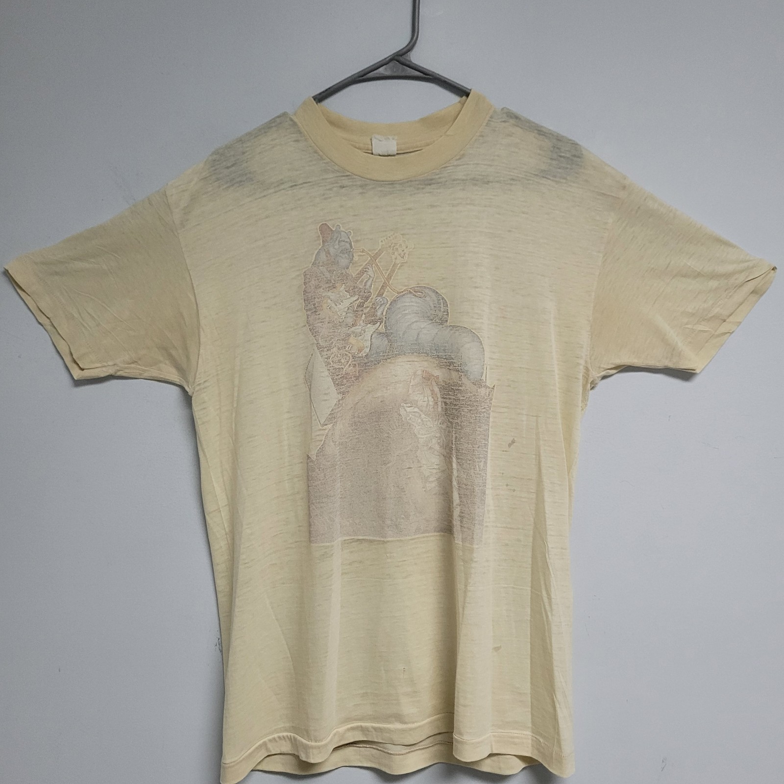 Vintage Fender Shirt Tee Faded Mens XL Double Neck Monster Single Stitch