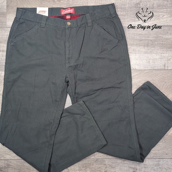 Coleman Flannel Lined Straight Leg Pants Size 38X32