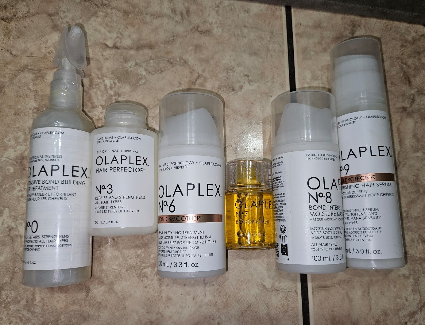 Olaplex used 0 3 4 5 6 7 8 9