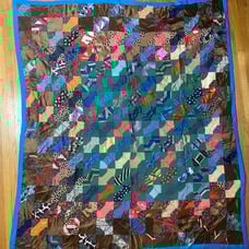 Vintage Hamade Quilt Bow Tie Design with Neck Ties - Very Unique and Colorful