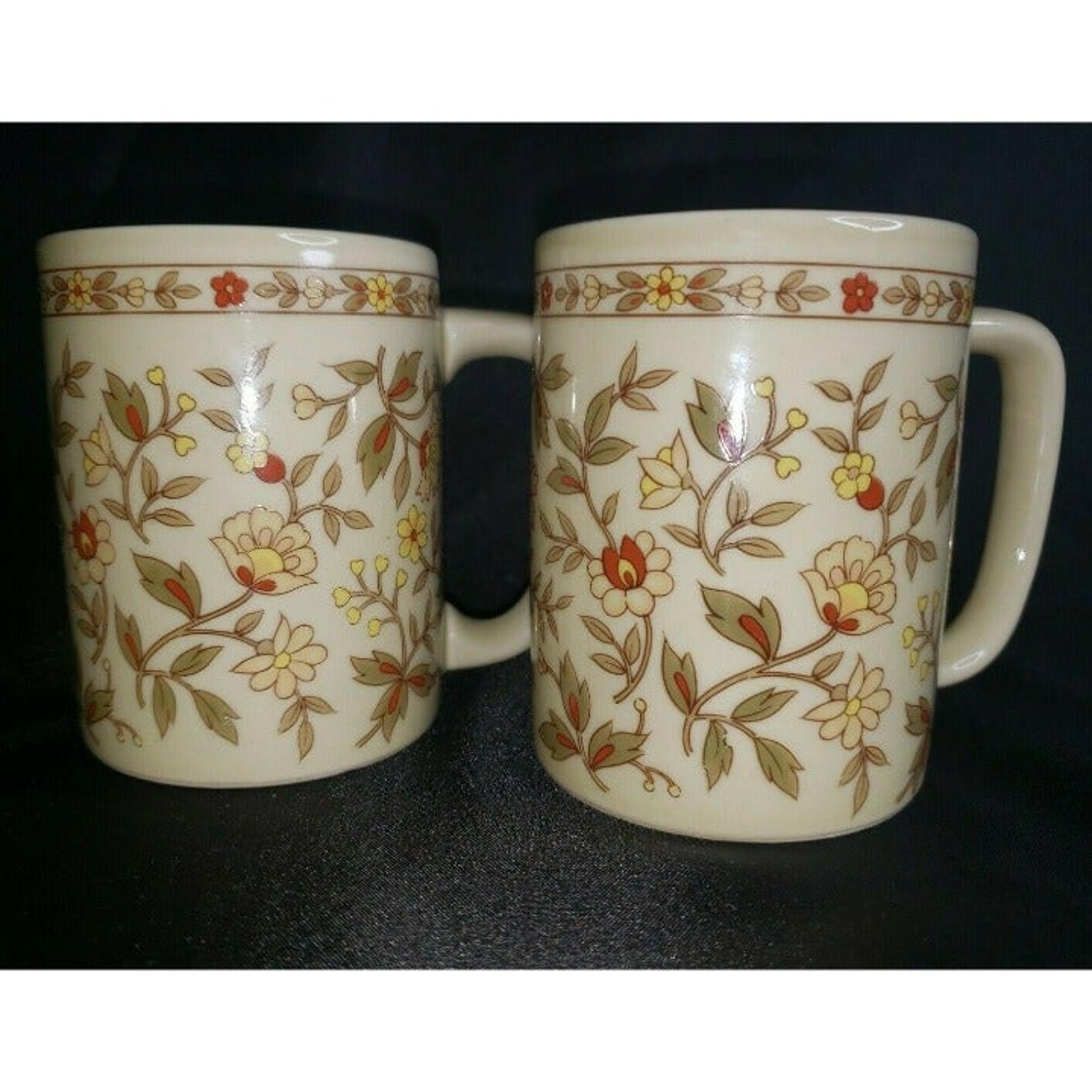 Otagiri Set of 2 Mugs Floral Vintage 197