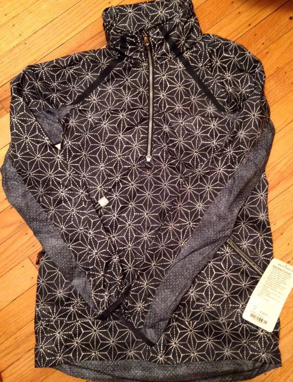 Lululemon Women’s Miss Misty Pullover Sashiko Star Inkwell Cross Ghost 4 Jacket