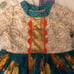Girl toddler size 2T fall pumpkin dress. Homemade by small shop Tyler Lane cloth