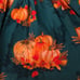 Girl toddler size 2T fall pumpkin dress. Homemade by small shop Tyler Lane cloth