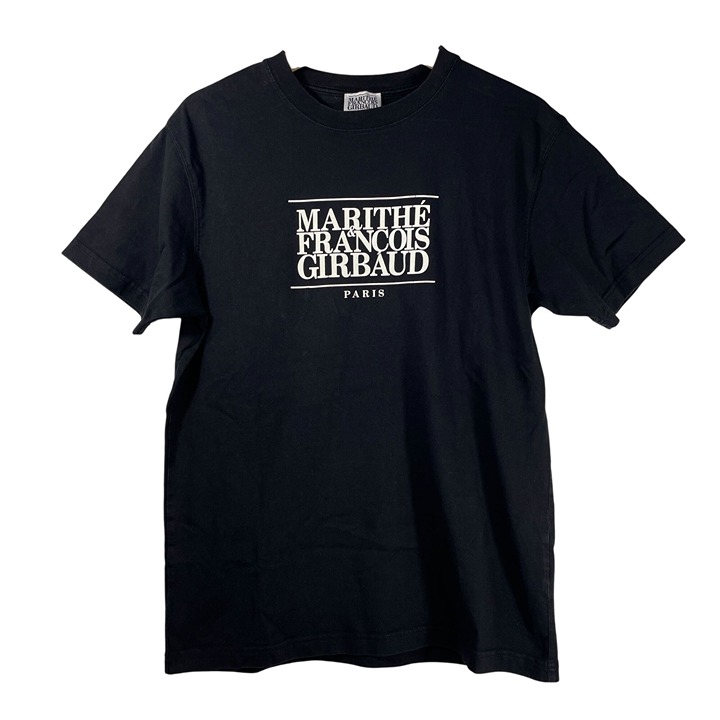 ★Marithe + Francois Girbaud★ CLASSIC LOGO STAMP TEE charco Marithe Francois Girbaud Classic Logo T-Shirt Black Size M