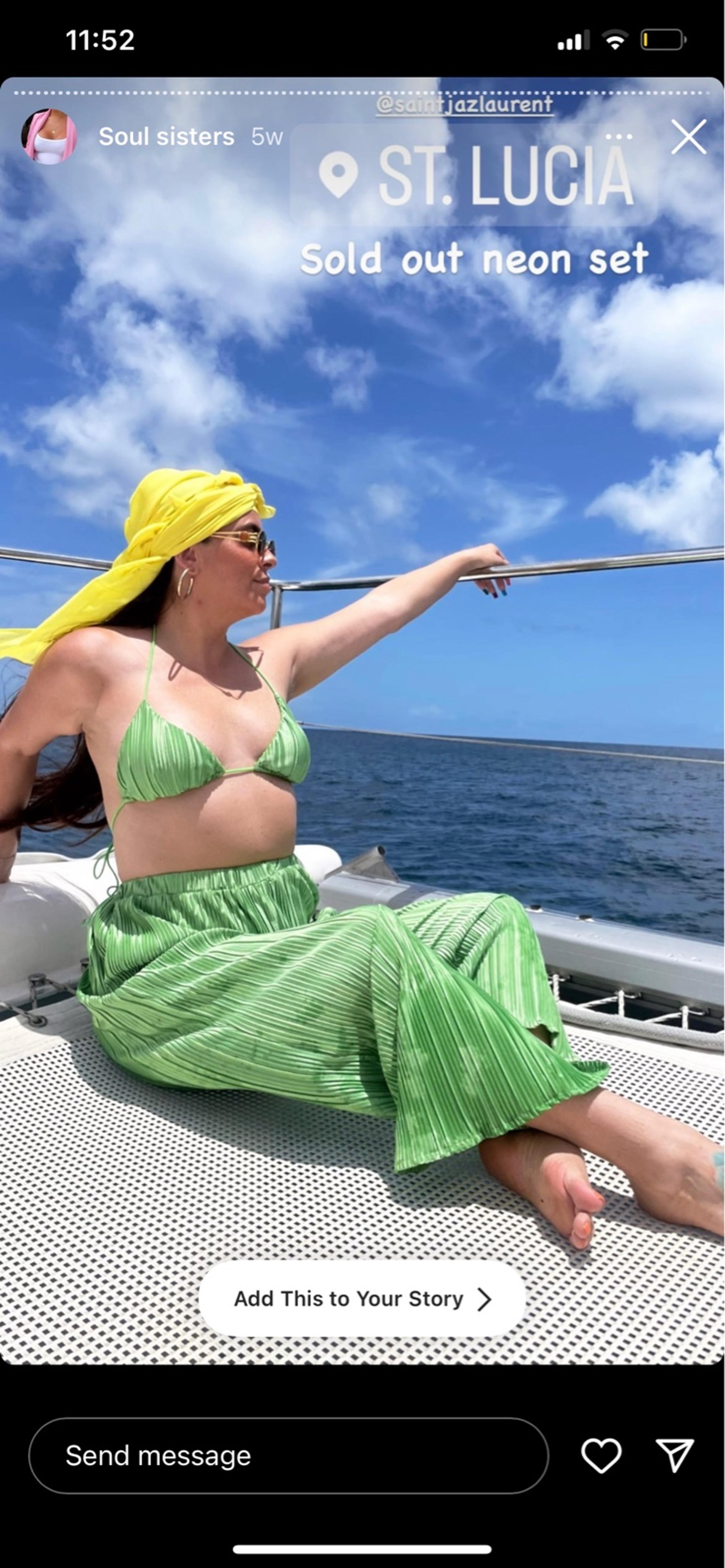 2 pc pant bikini set