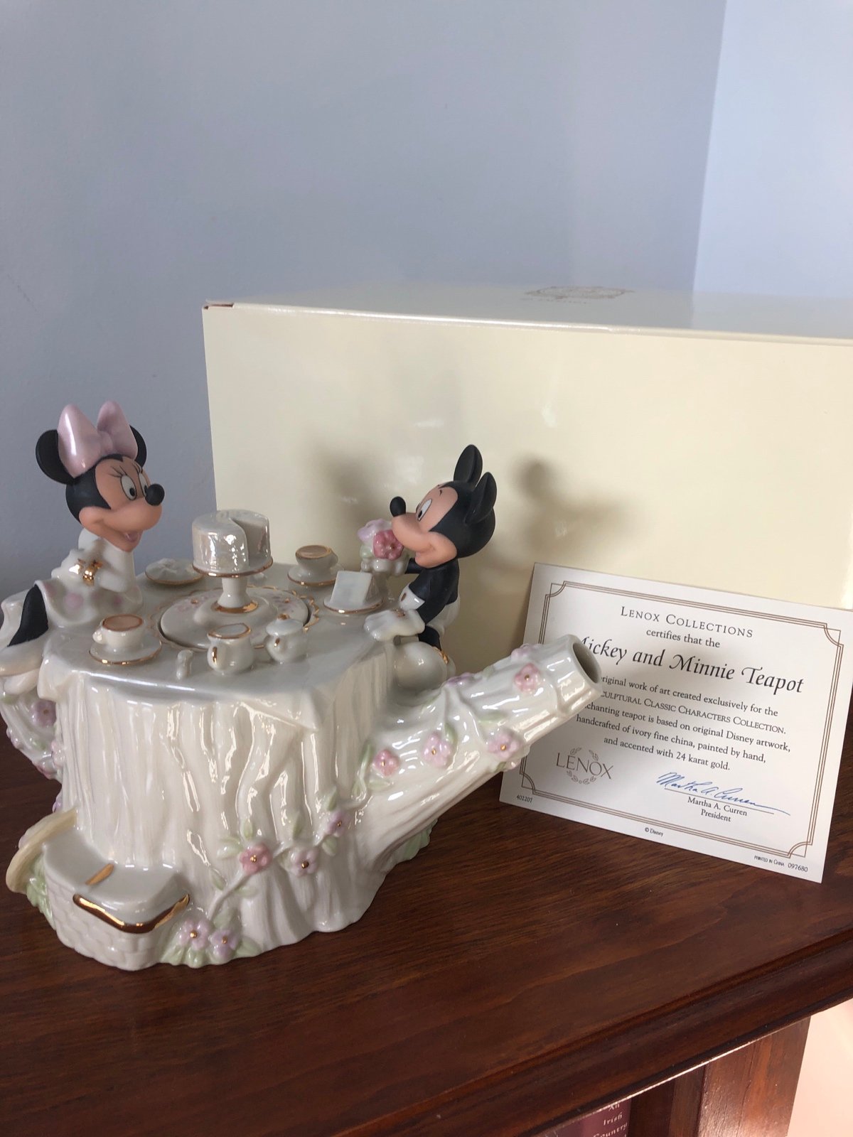 Lenox Mickey and Minnie Teapot