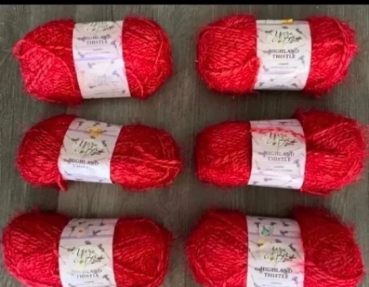 Yarn Bee Highland Thistle Yarn- Campbell- 6Skeins- 10 more skeins available