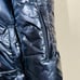 NEW! Snowsuit Hooded Puffer Faux Fur Trim Blue Metallic Ski Outdoor Zip Ankle L