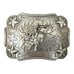 Nocona Bull Riding Rodeo Stars Western Belt Buckle Vintage Cowboy Silver Tone