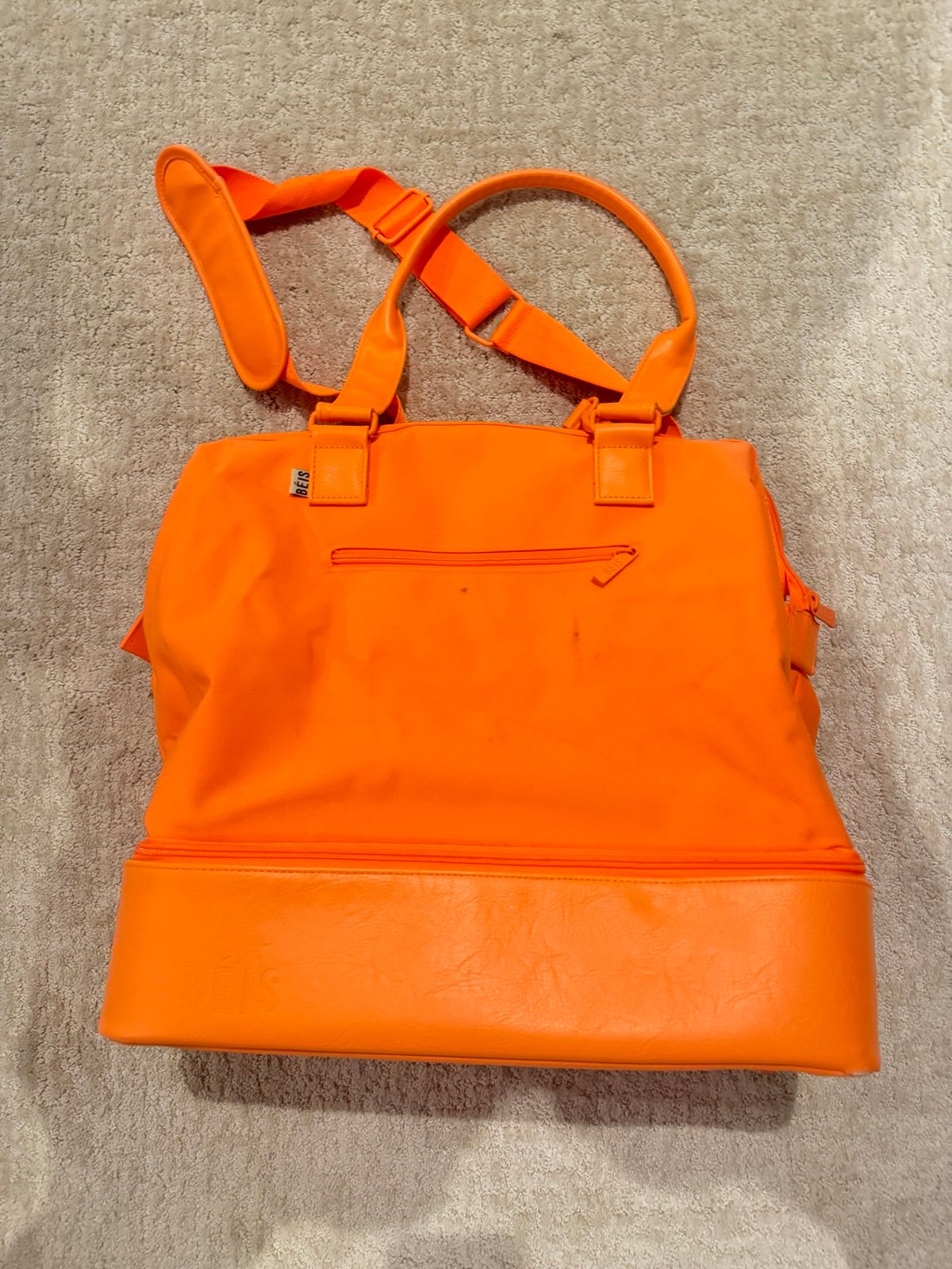 BÉIS creamsicle mini weekender