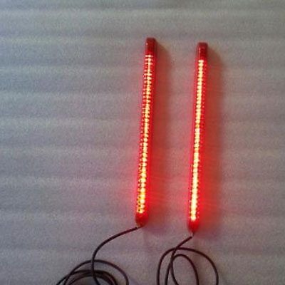 Bagger Dual 12″ LED Light Strips Rear Fender Stop, Parking Light Harley Davidson
