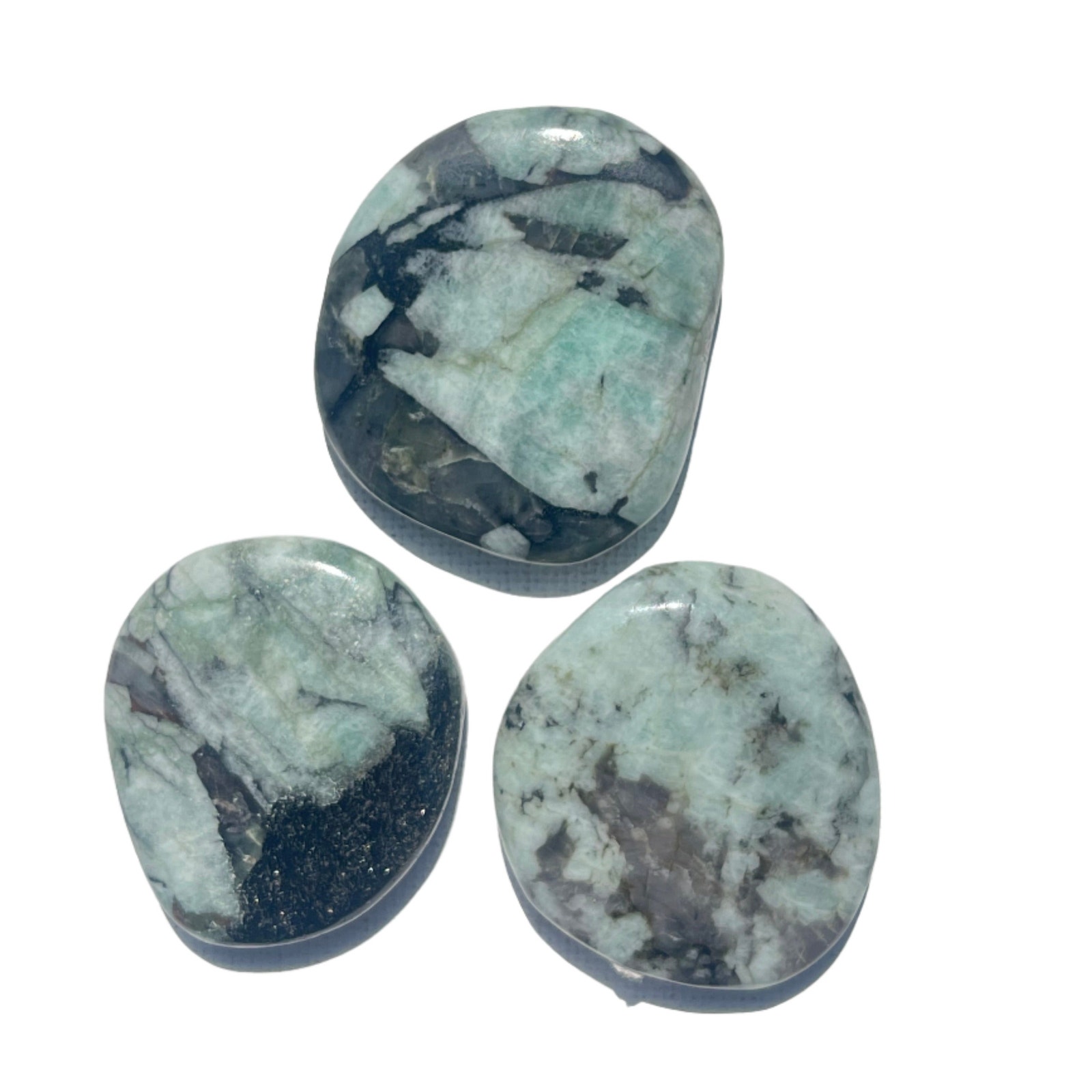 Emerald Palm Stones Lot - 53 grams