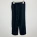 NEW Madewell Linen Blend Pull On High Rise Straight Pants Black Relaxed Medium