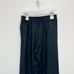 NEW Madewell Linen Blend Pull On High Rise Straight Pants Black Relaxed Medium