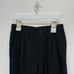 NEW Madewell Linen Blend Pull On High Rise Straight Pants Black Relaxed Medium