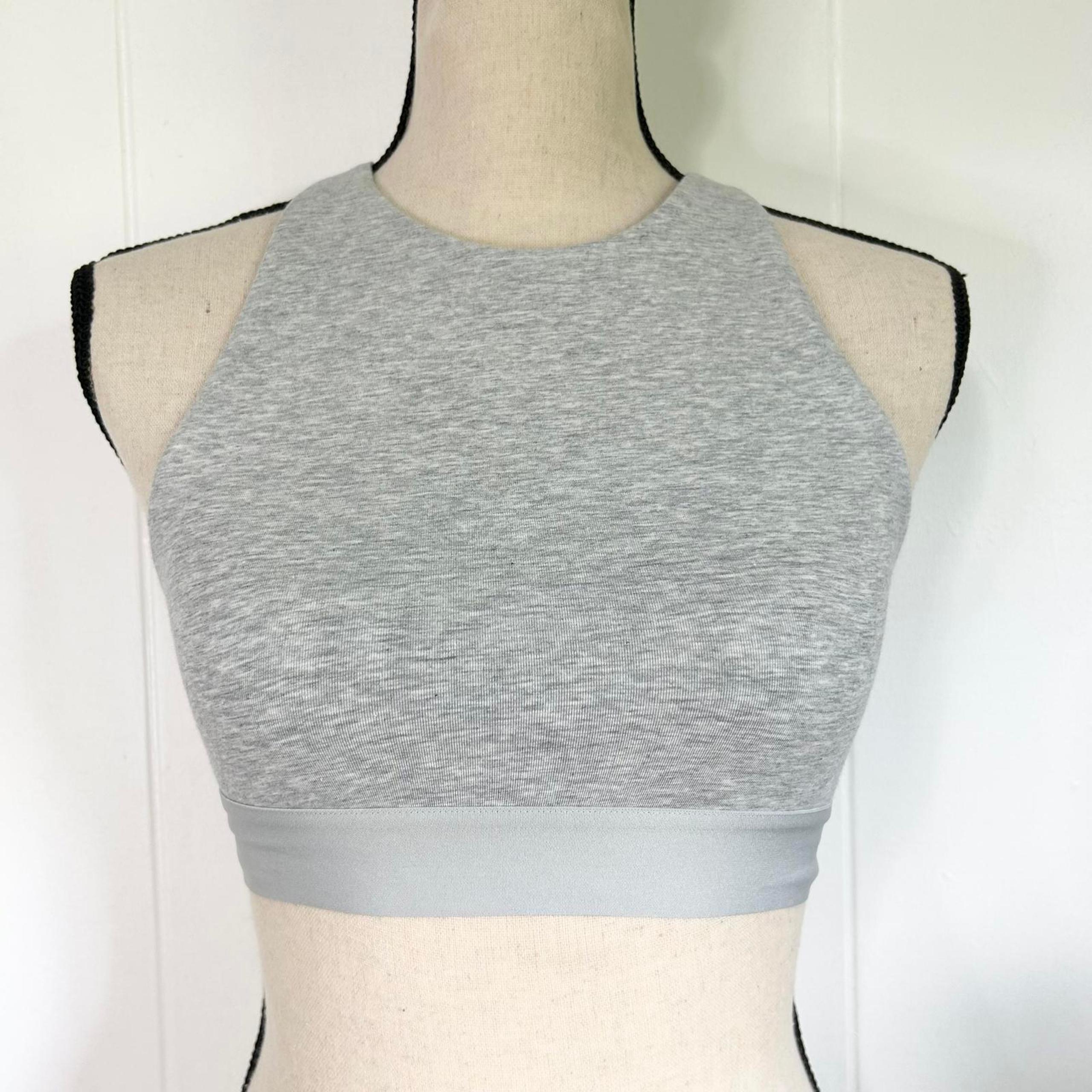 Auden Gray Crossback Sports Bra Bralette Women's Small