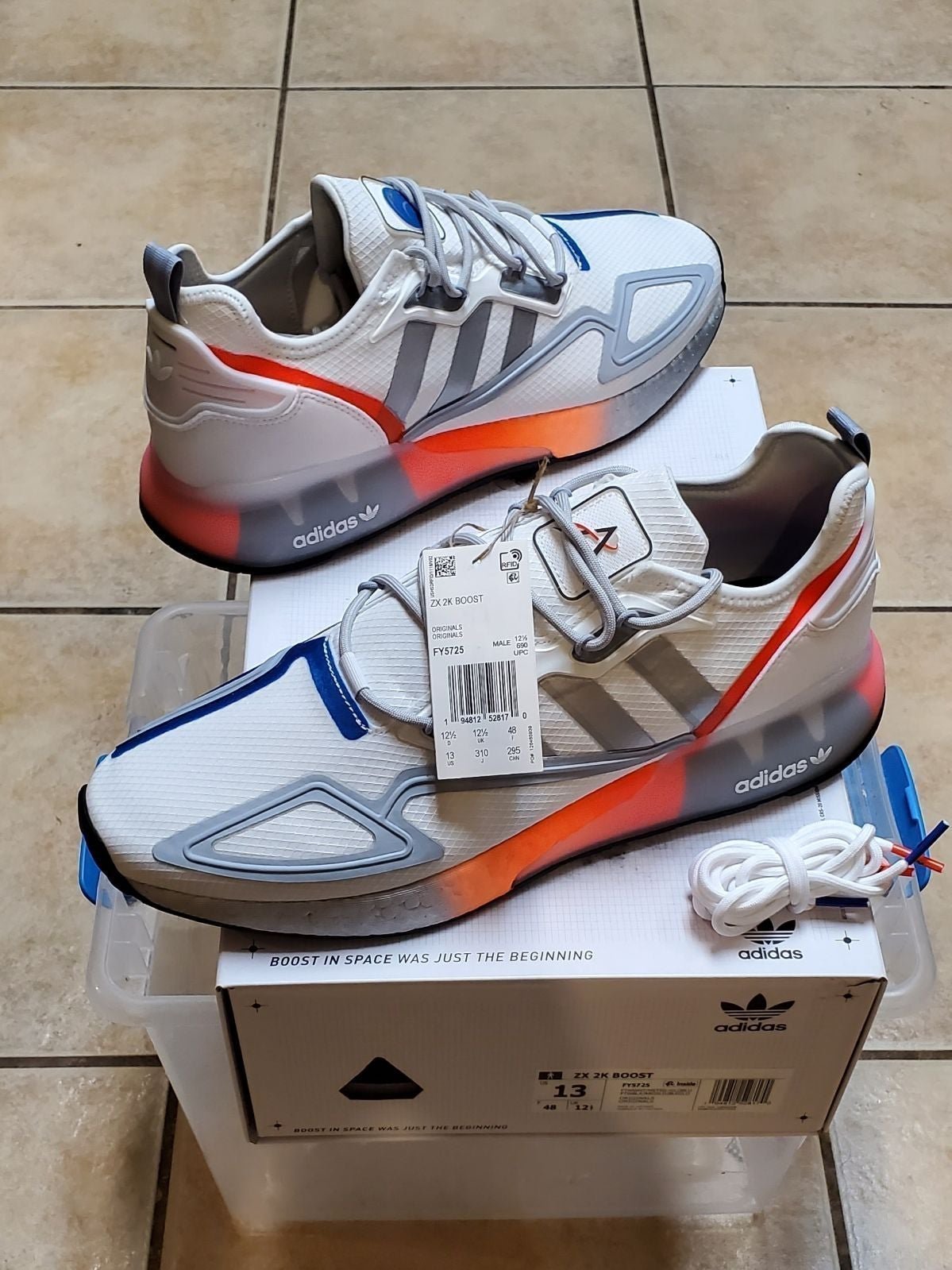 Adidas ZX 2K Boost X NASA Men's Size 13 NEW