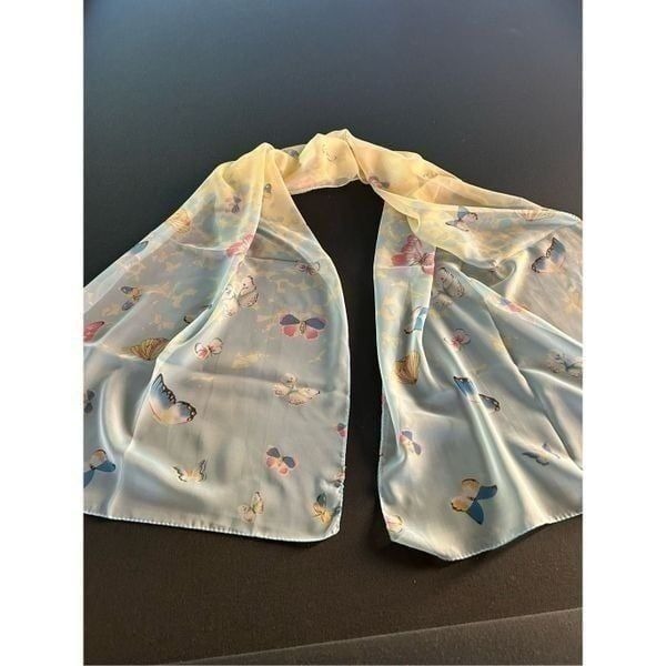Pastel Butterfly Scarf NWOT