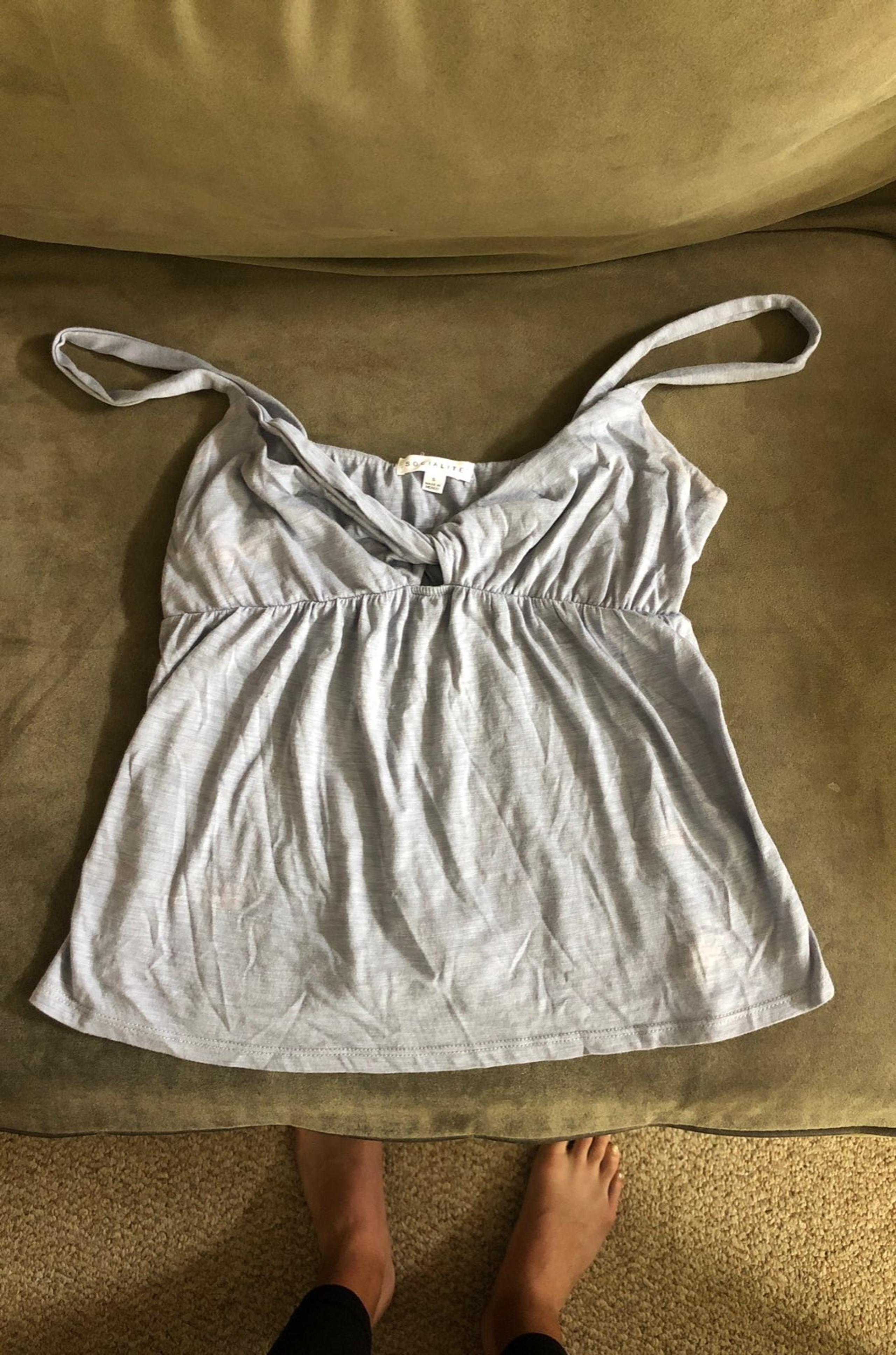 Socialite light blue tank top size small