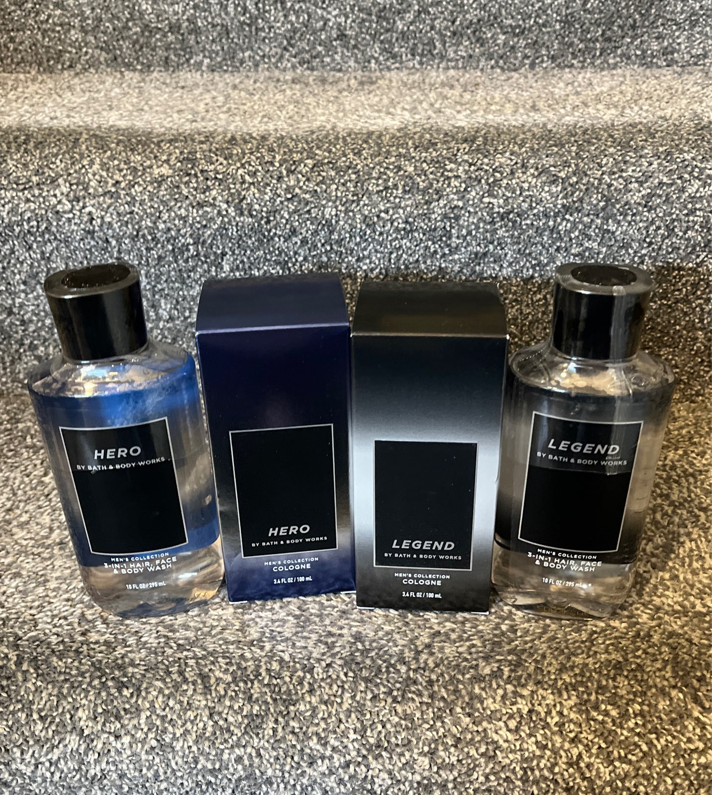 Cologne set and shower gels