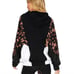 Beach Riot stella popover torte print white black hooded pullover jacket