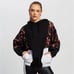 Beach Riot stella popover torte print white black hooded pullover jacket