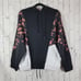 Beach Riot stella popover torte print white black hooded pullover jacket