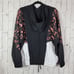 Beach Riot stella popover torte print white black hooded pullover jacket