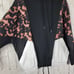 Beach Riot stella popover torte print white black hooded pullover jacket