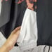 Beach Riot stella popover torte print white black hooded pullover jacket