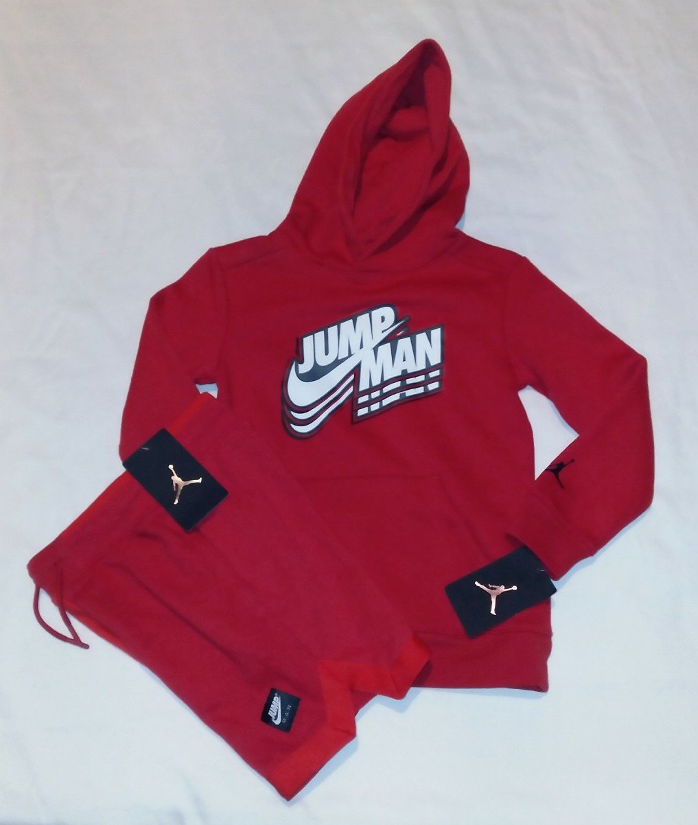 Jordan Boys Youth 2pc Hooded Jogger Short Set - 6y