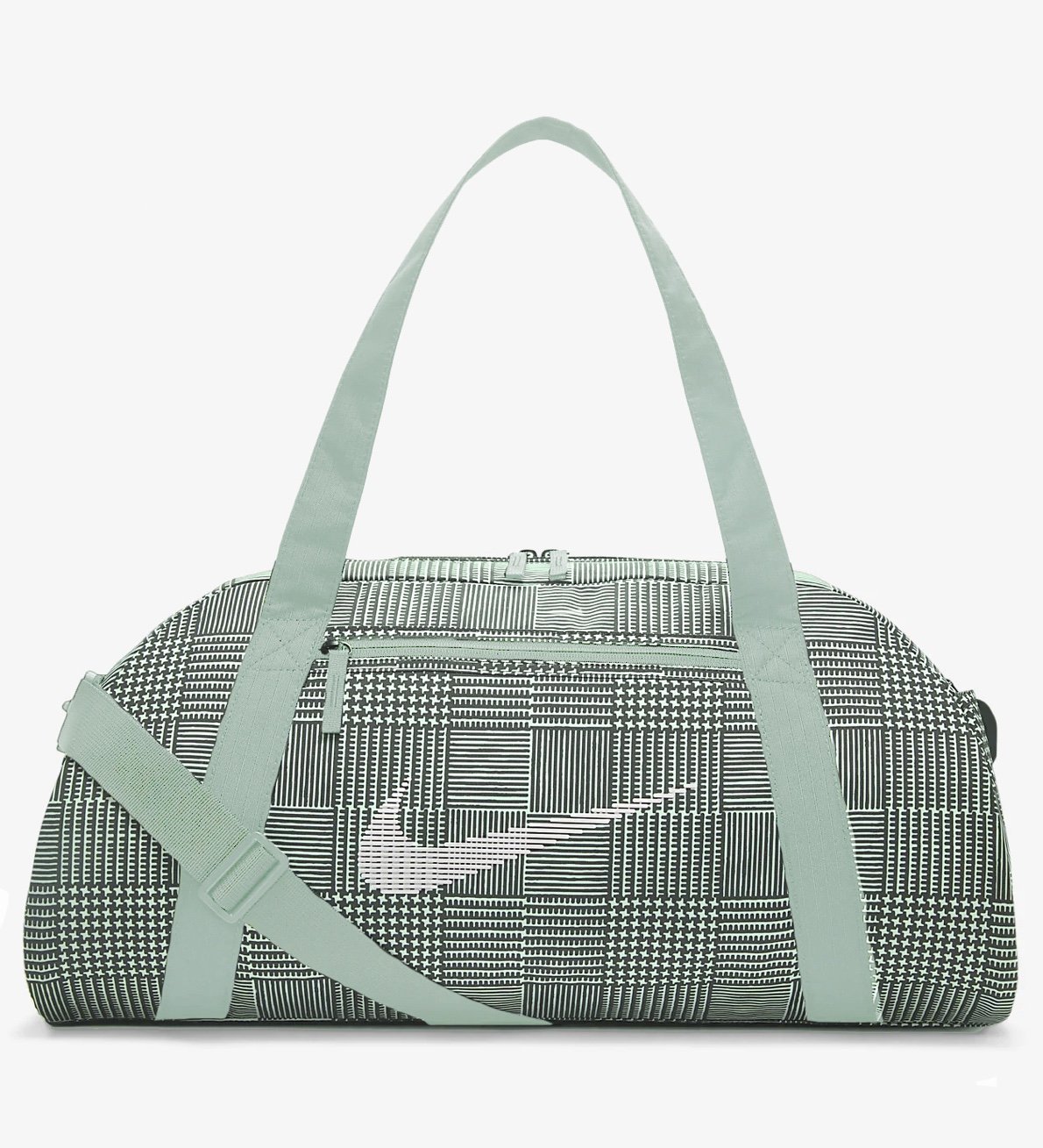 Nike Gym Club Training Duffle Bag Green Plaid