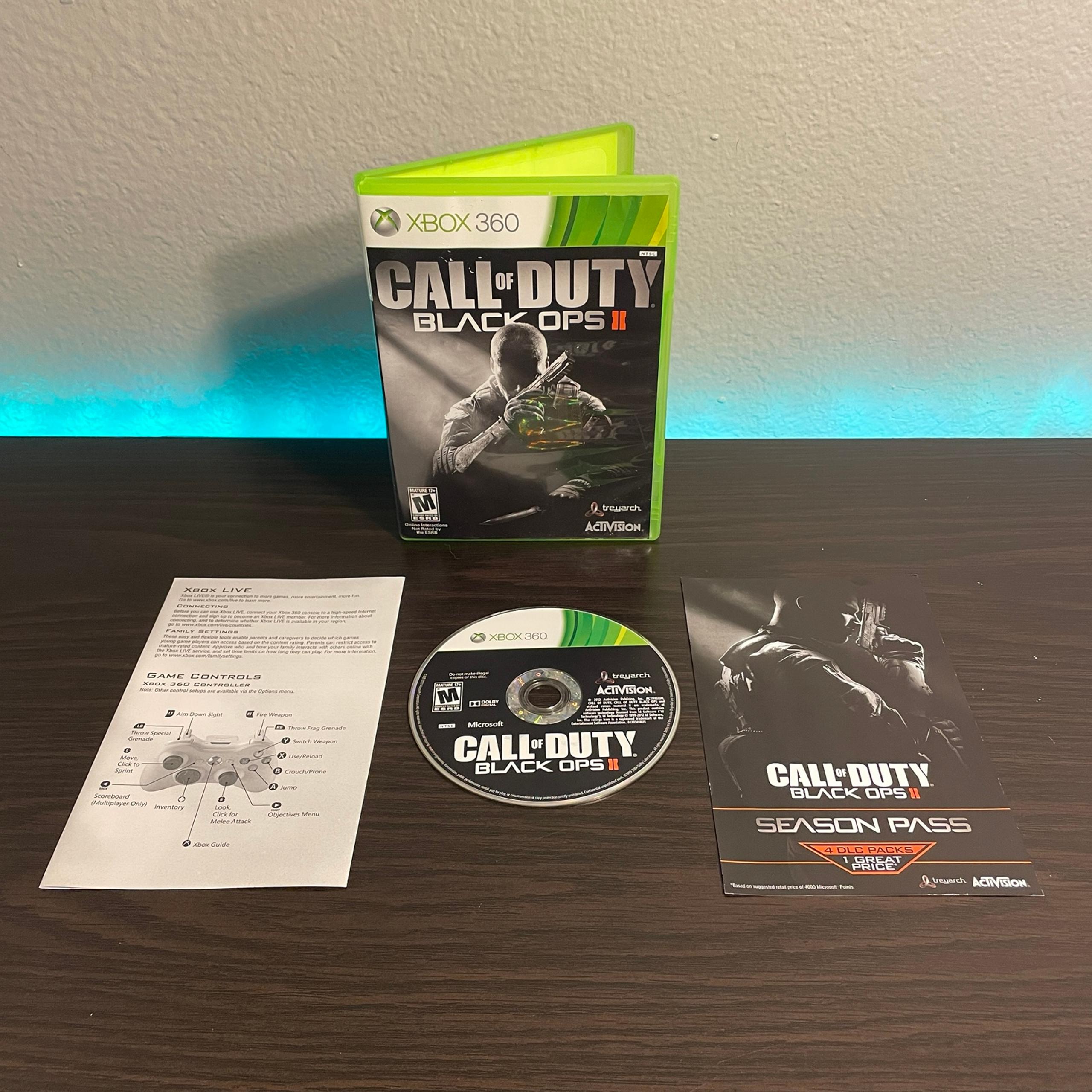 Call Of Duty Black Ops 2 (Microsoft Xbox 360,
2012) Complete CIB Tested & Works
