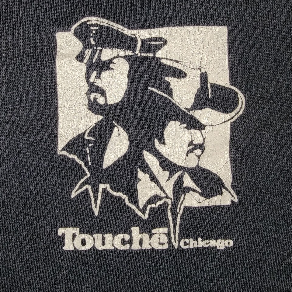 Vintage TOUCHE Chicago SINGLE STITCH Shirt GAY LEATHER BAR Club TEE LGBTQ+ 1980s