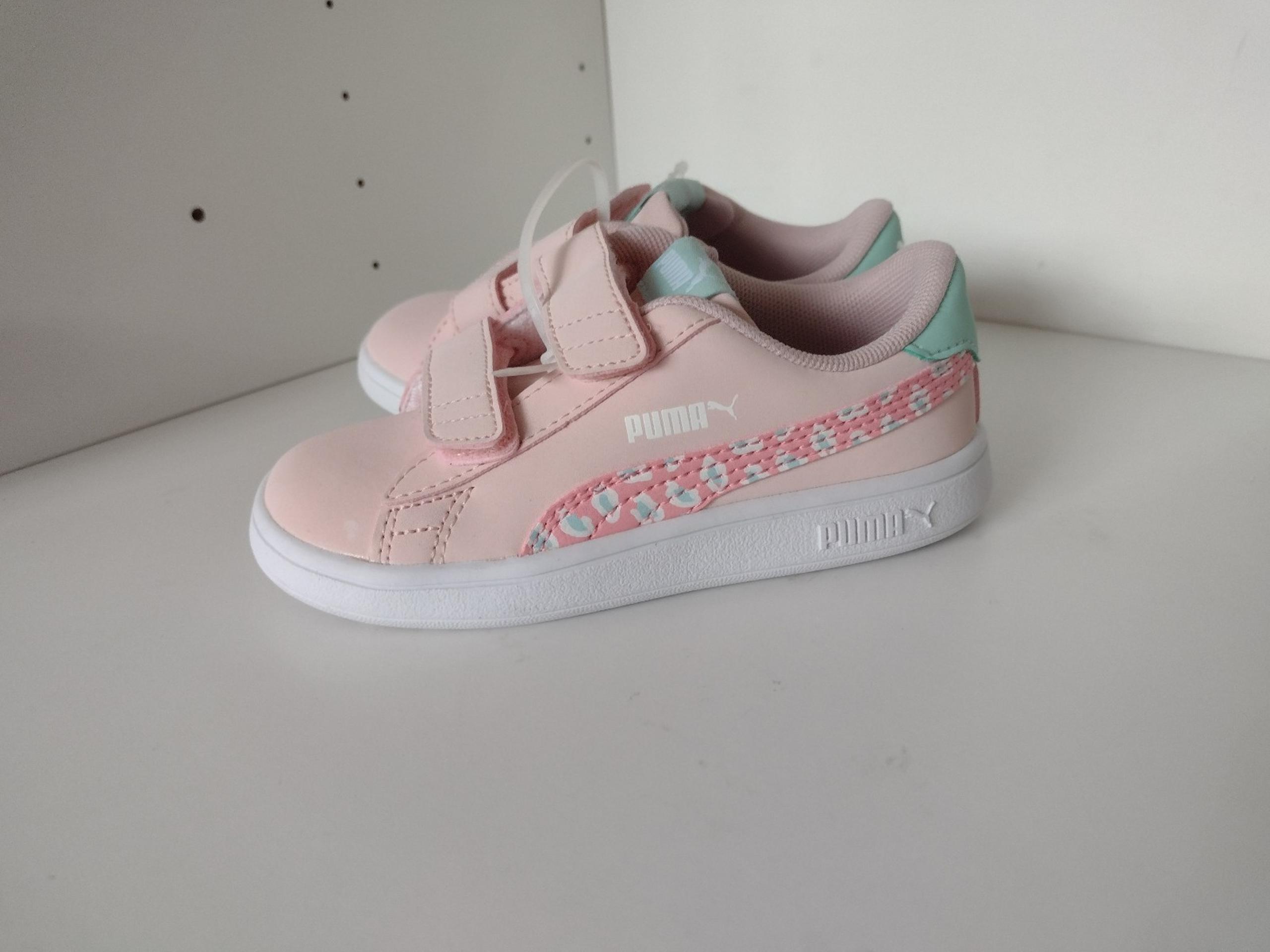 New Puma Girls Smash V2 Roar V 380909-02 Pink Casual Shoes Sneakers Size 8C
