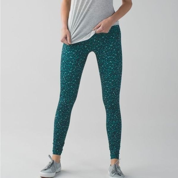 Lululemon Wunder Under Pants Mountain Peak Teal Size 4
