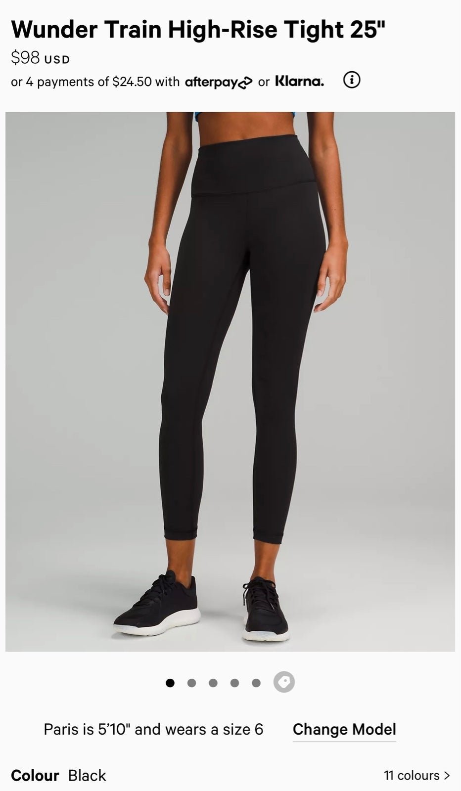 Wunder Train High-Rise Tight 25 size 0