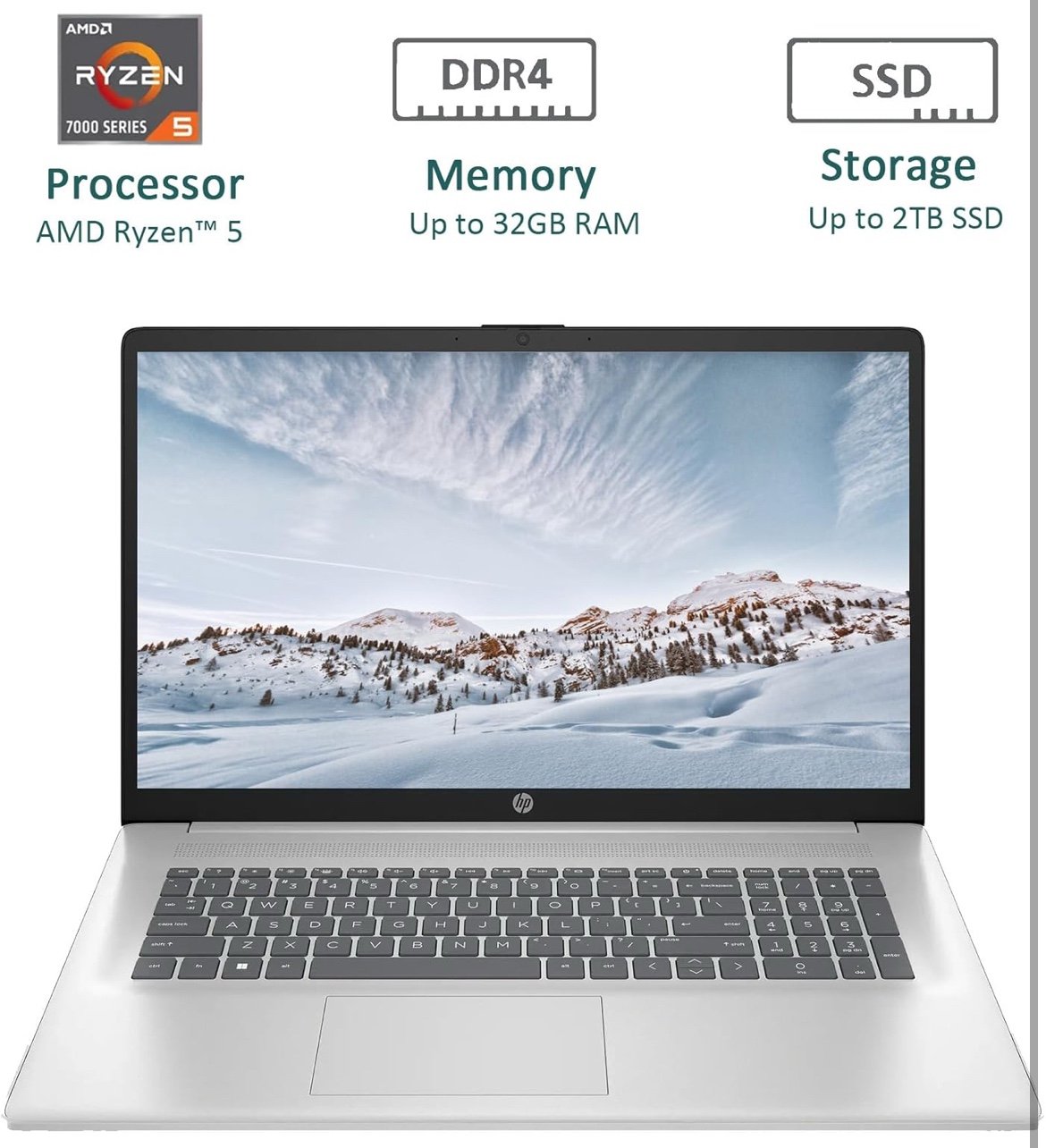 New 2025 HP 17” Laptop 32GB RAM 1TB SSD