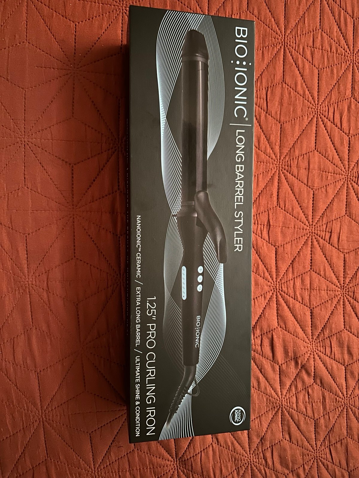 Bio Ionic Long Barrel Styler Curling Iron 1.25