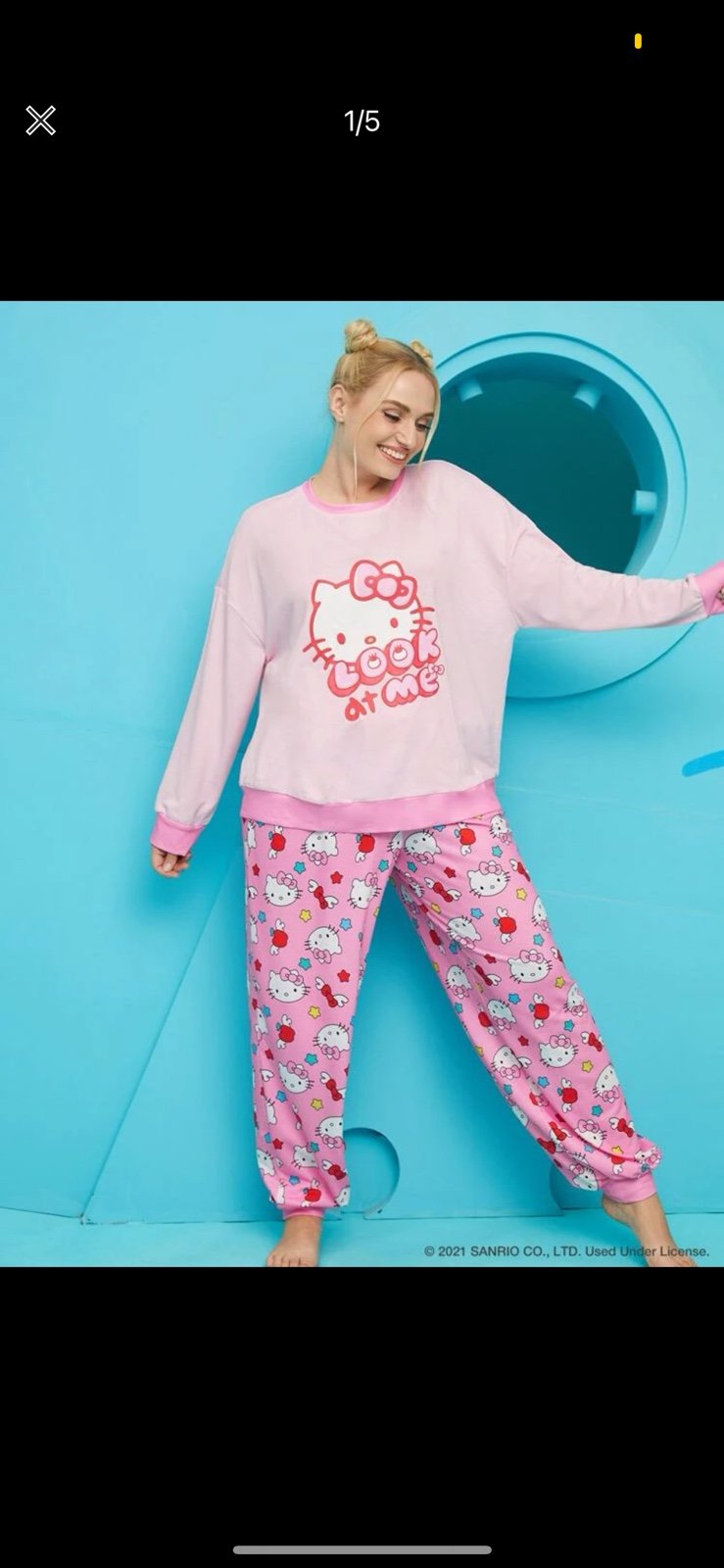 Hello kitty 2 piece pajama set