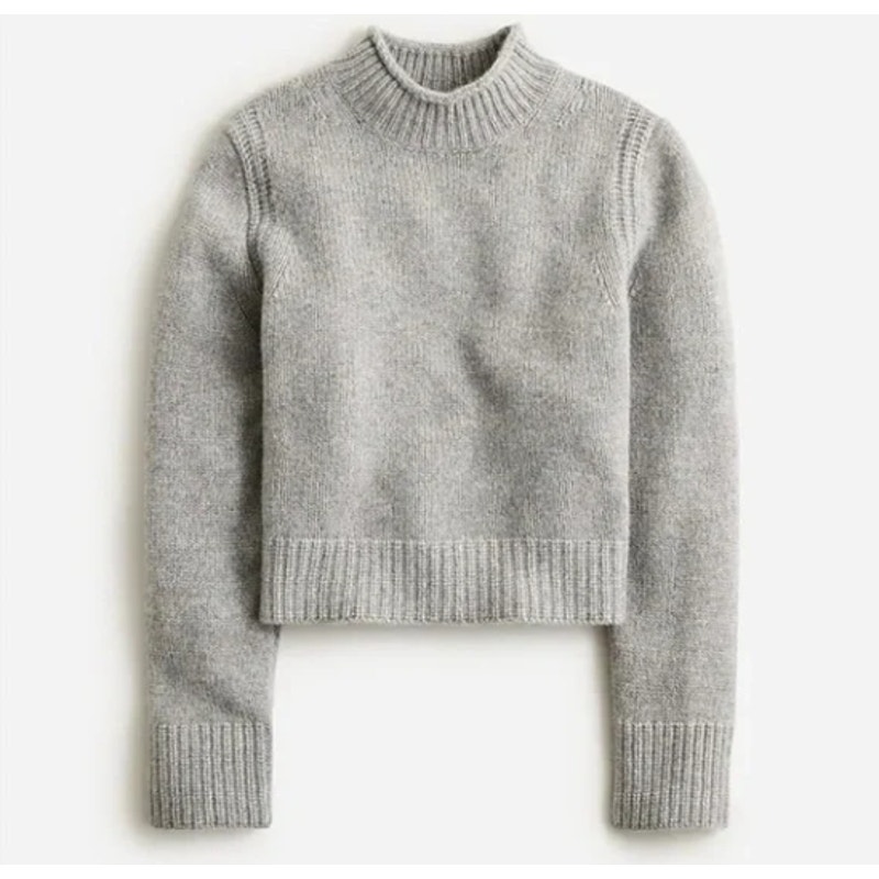 J.Crew Cashmere Rollneck Mockneck Turtleneck Sweater Gray Size XXS