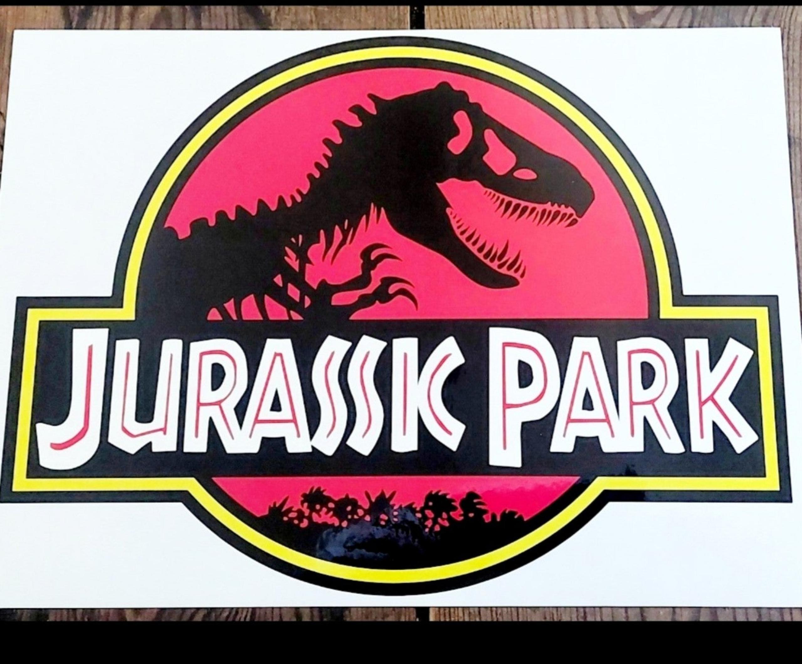 Jurassic Park Sticker Decal Decoration. 9 x 12inches